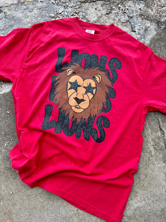 LEOPARD LIONS GRAPHIC TEE