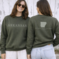 ARKANSAS | NATURAL STATE OF MIND - GILDAN CREWNECK