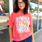 CORAL CATCH GRAPHIC TEE | BRIGHT SALMON
