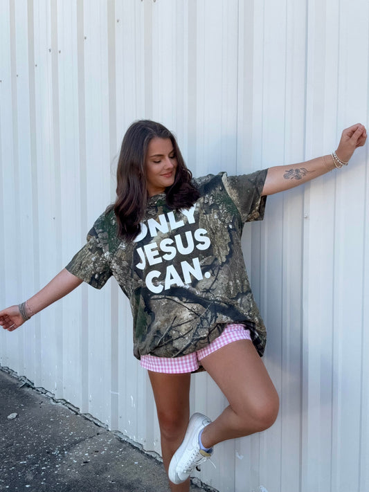 ONLY JESUS CAN REAL CAMO TEE