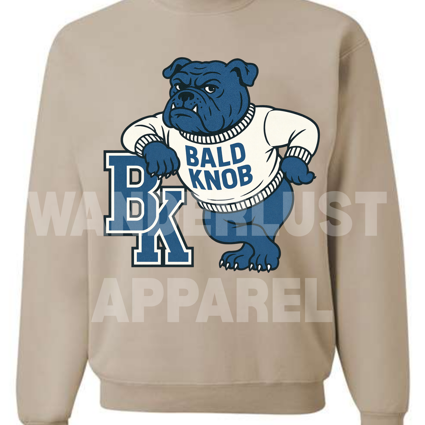 THROWBACK BULLDOGS VINTAGE CREWNECK