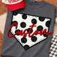 CUSTOM POLKA DOT BASE PLATE GRAPHIC TEE | PEPPER