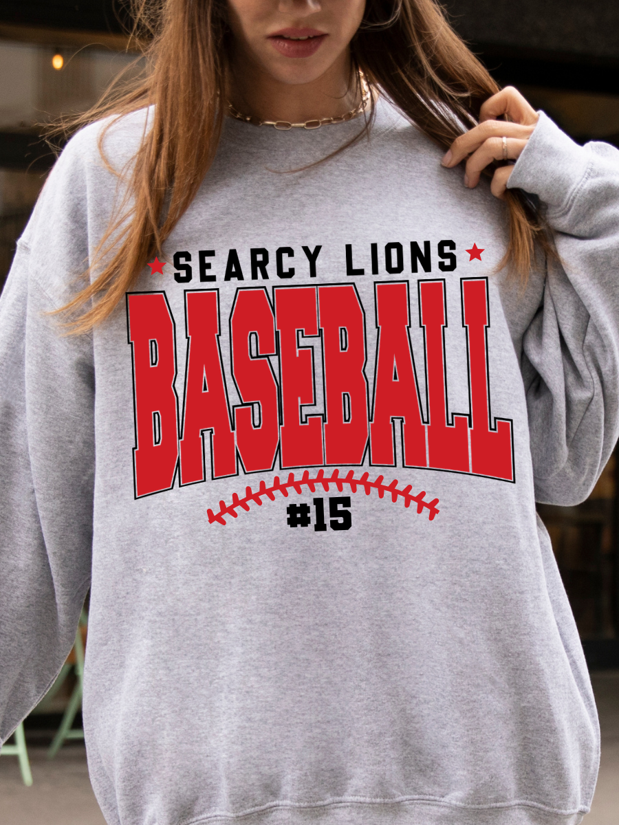 CUSTOM SOFTBALL/BASEBALL NUMBER CREWNECK