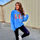 WANDERLUST OG | DILLY DALLY CREWNECK | CAROLINA BLUE
