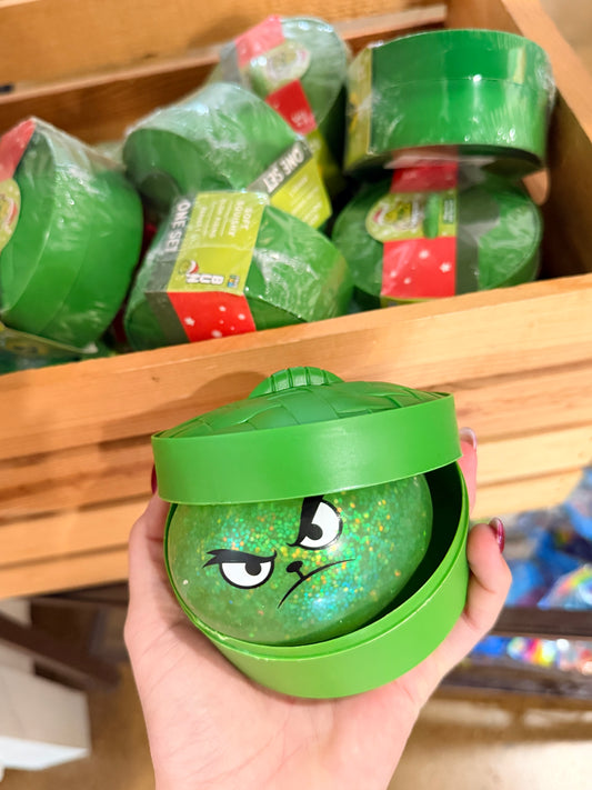 GLOW IN THE DARK GRINCH MYSTERY FACE DUMPLING