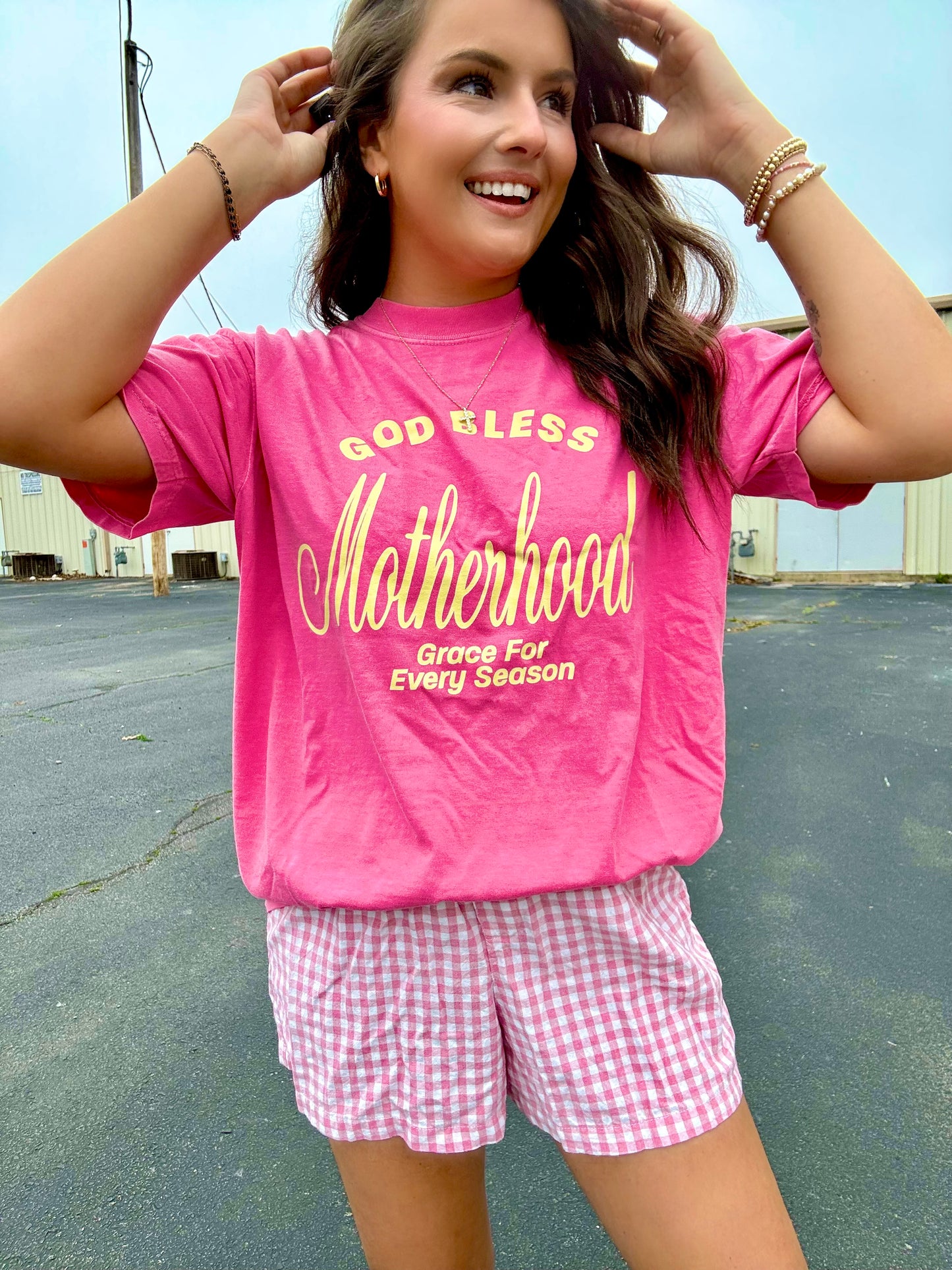 WANDERLUST OG | GOD BLESS MOTHERHOOD TEE | CRUNCHBERRY