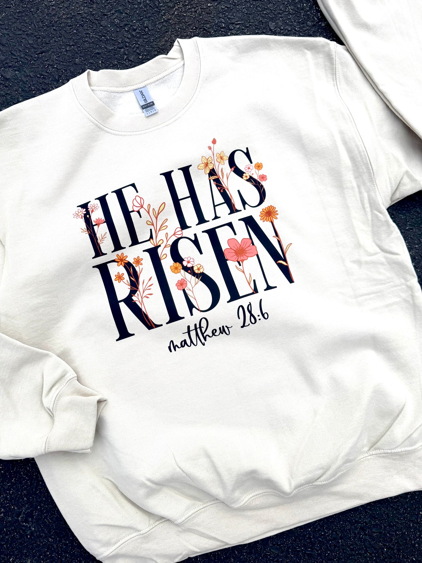 HE IS RISEN CREWNECK | SAND