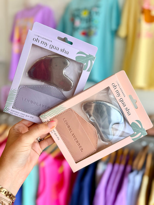 LEMON LAVENDER OH MY GUA SHA STAINLESS STEEL GUA SHA