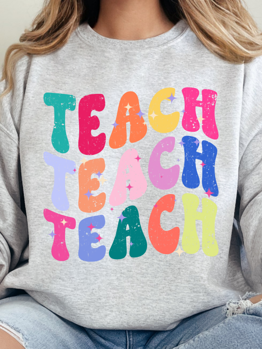 RETRO COLORFUL TEACH | ASH CERWNECK