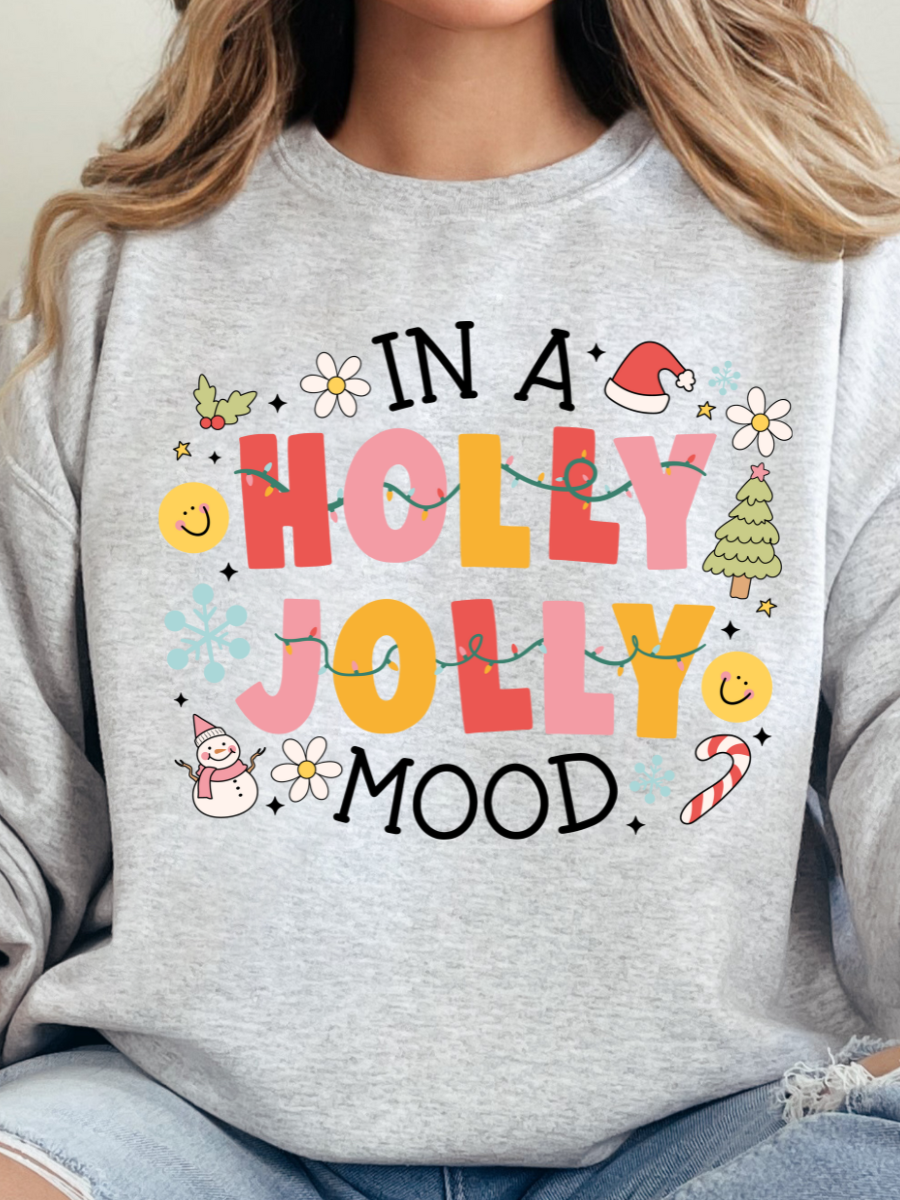 IN A HOLLY JOLLY MOOD | ASH CREWNECK