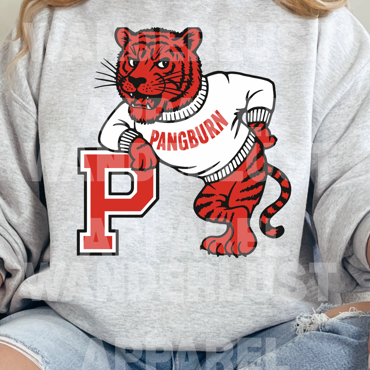 THROWBACK PANGBURN TIGER VINTAGE CREWNECK