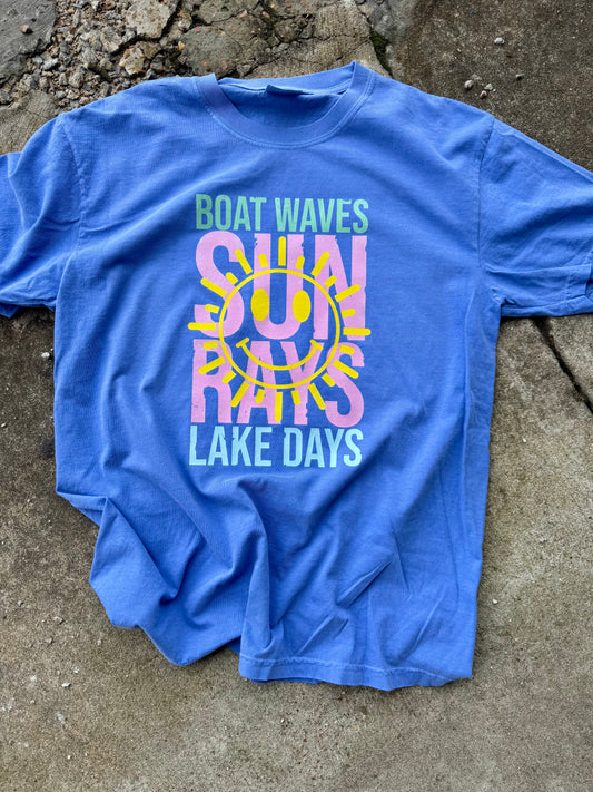Boat Waves & Lake Days graphic tee