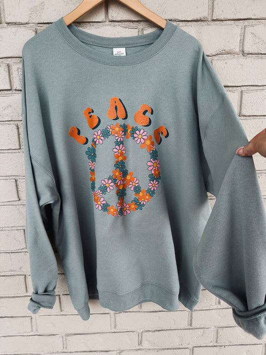 Peace Grungy Sweatshirt | HANES