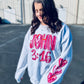 Pretty In Pink Dog Mom graphic crewneck