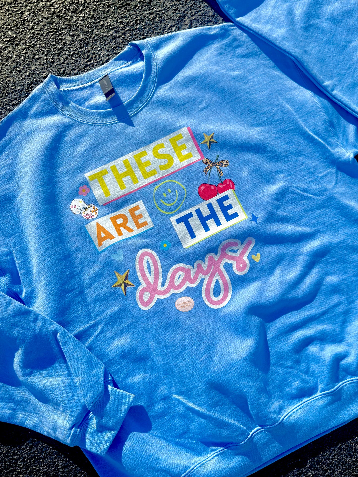 THESE ARE THE DAYS CREWNECK | INDIGO BLUE