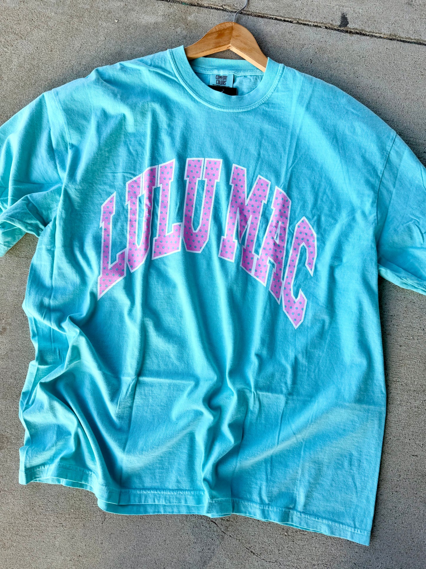 POLKA DOT CHALKY MINT | LULU MAC GRAPHIC TEE