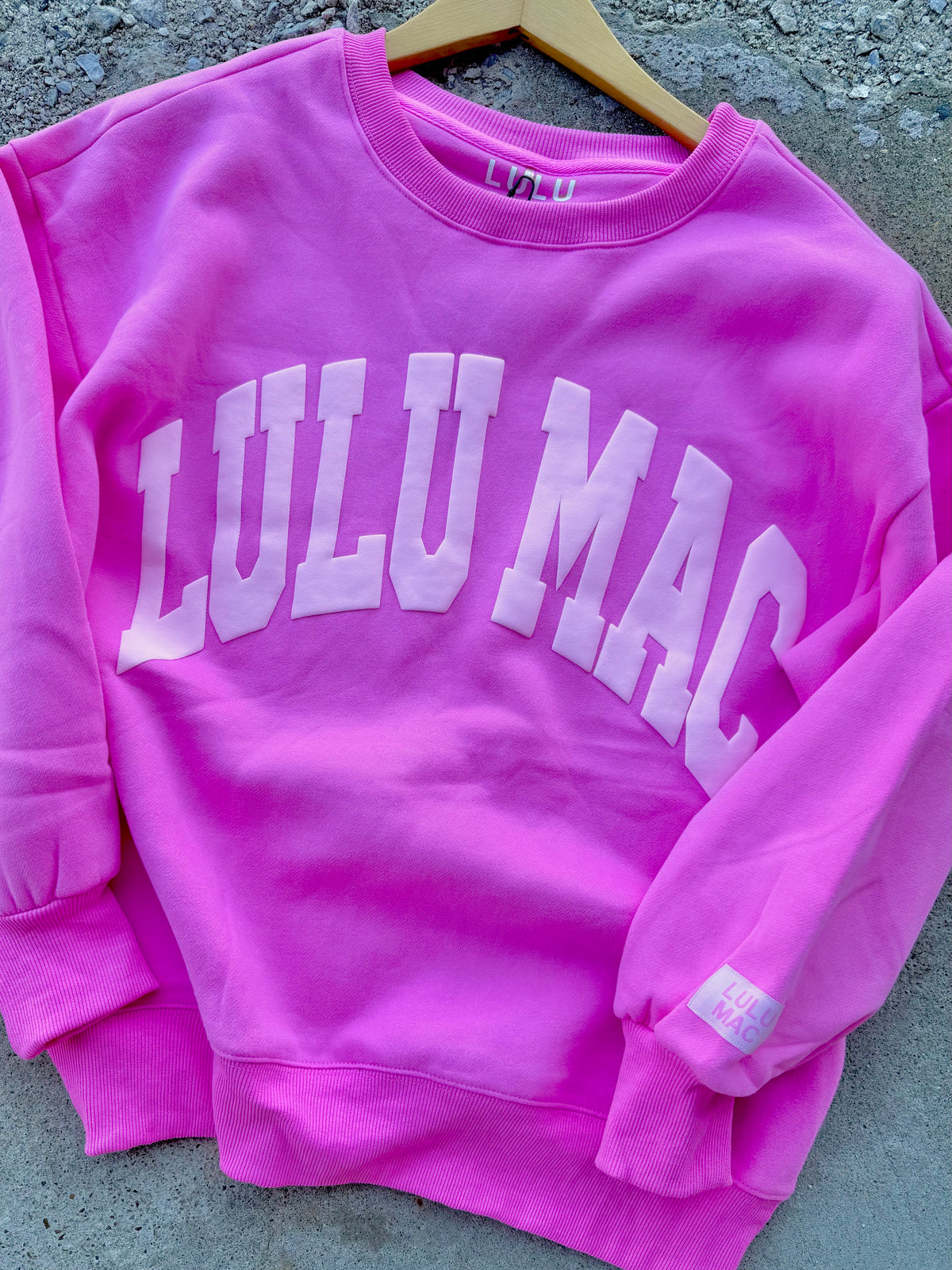 LULU MAC PUFF CREWNECK | PINK