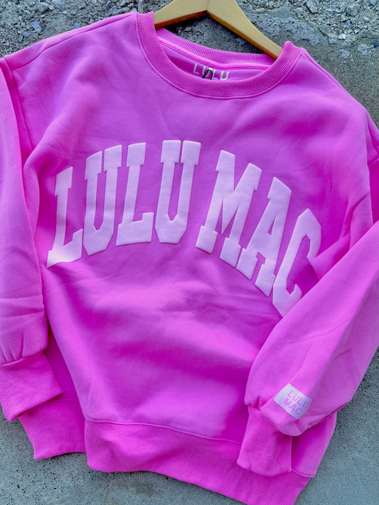 LULU MAC PUFF CREWNECK | PINK