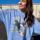 FREE SPIRT OVERSIZED BOYFRIEND TEE | CORNFLOWER BLUE