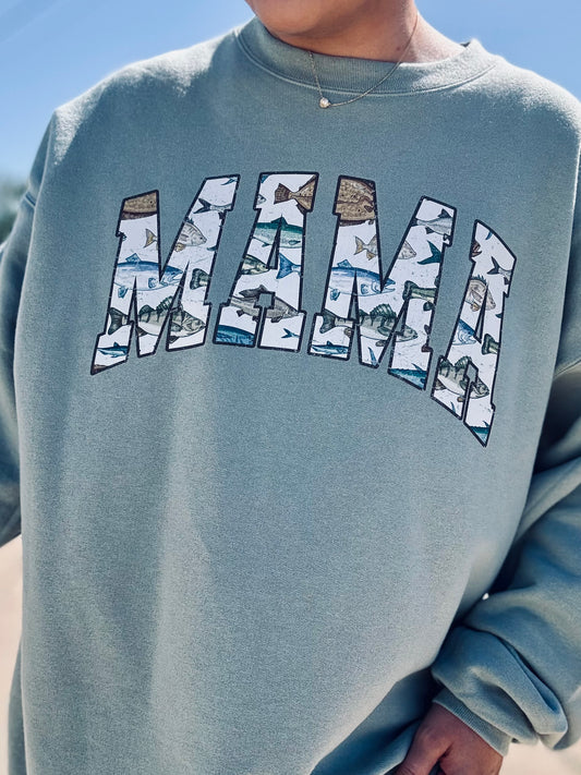 FISHING MAMA CREWNECK