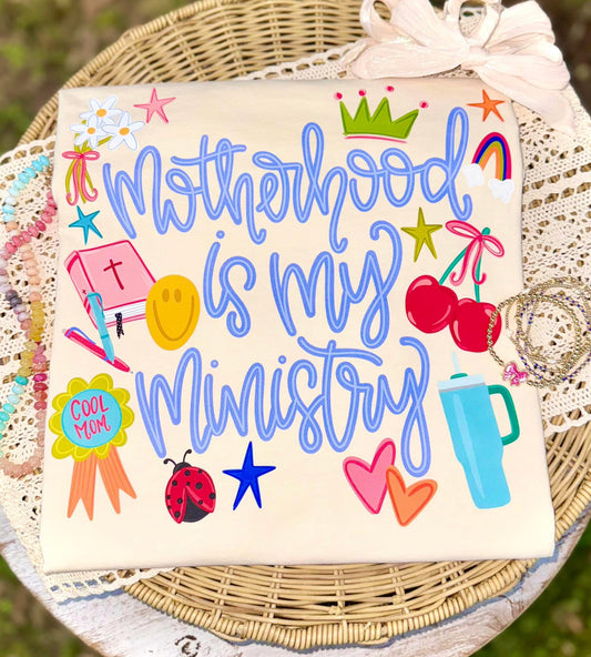 MOTHERHOOD IS MY MINISTRY TEE | IVORY
