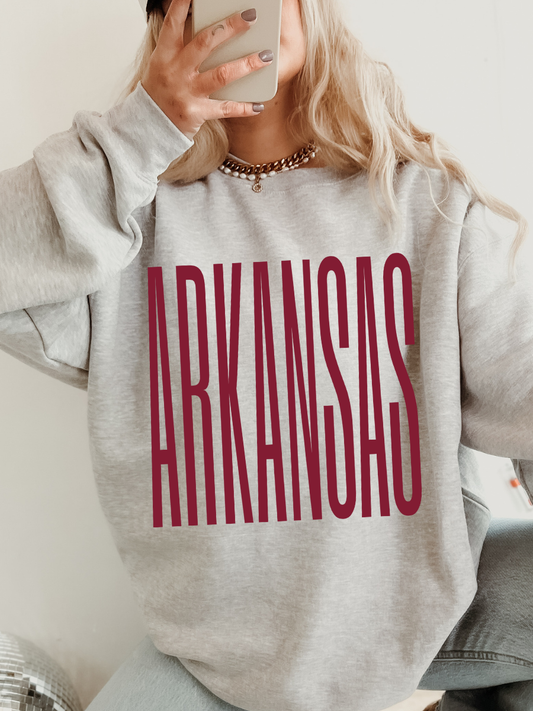 TALL ARKANSAS | ASH CREWNECK