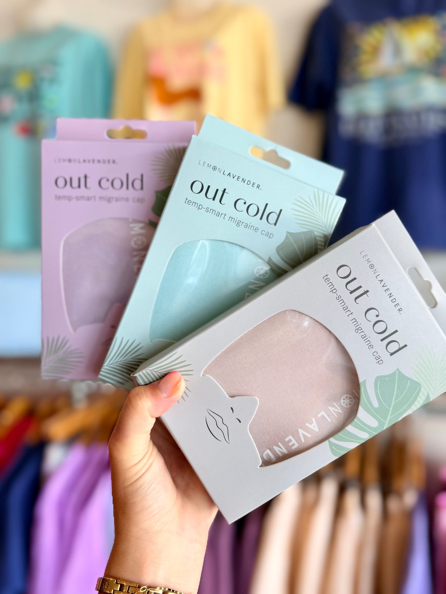 LEMON LAVENDER OUT COLD TEMP-SMART MIGRAINE CAP