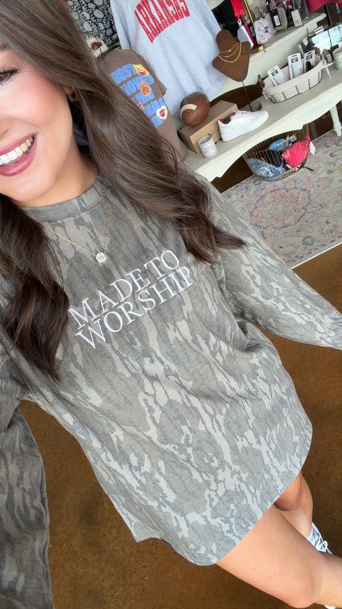 CUSTOM EBROIDERED MOSSY OAK LONG SLEEVE CAMO TEE