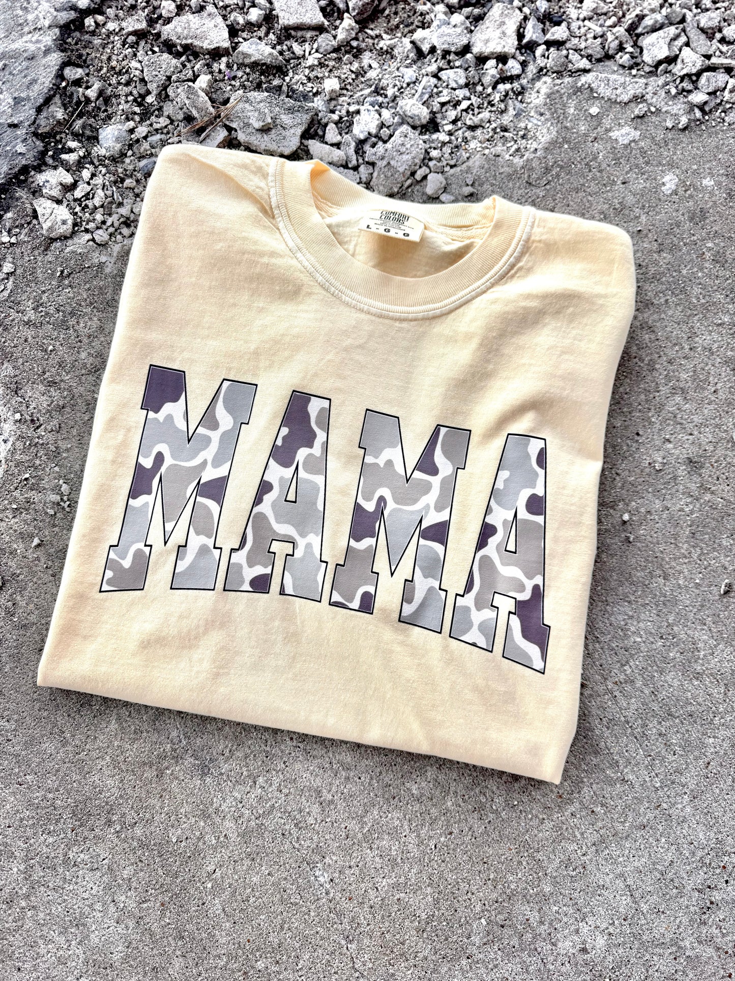 VARSITY CAMO MAMA TEE | CHOOSE COLOR