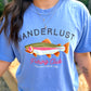 WANDERLUST FISHING CLUB GRAPHIC TEE | WASHED DENIM