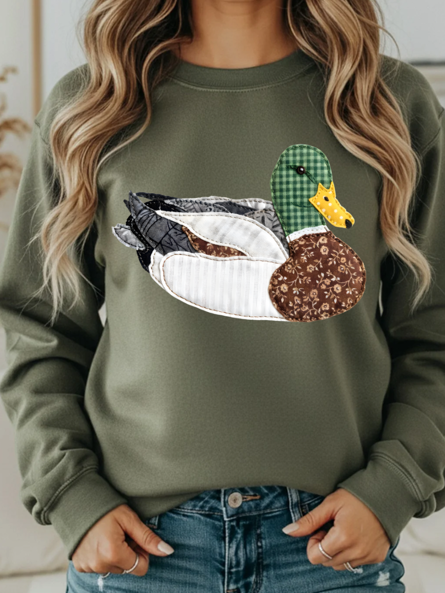FAUX PATCHWORK MALLARD DUCK | COLORS