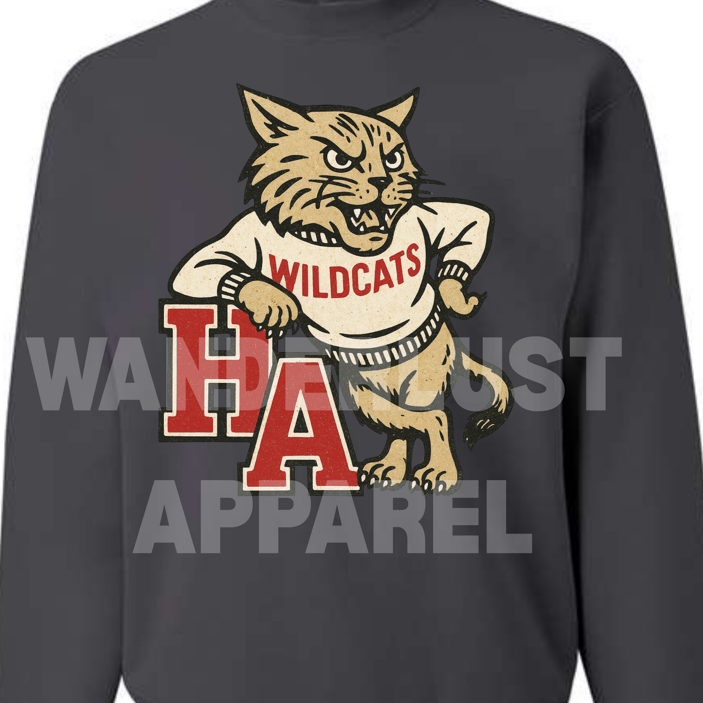 THROWBACK WILDCATS VINTAGE CREWNECK
