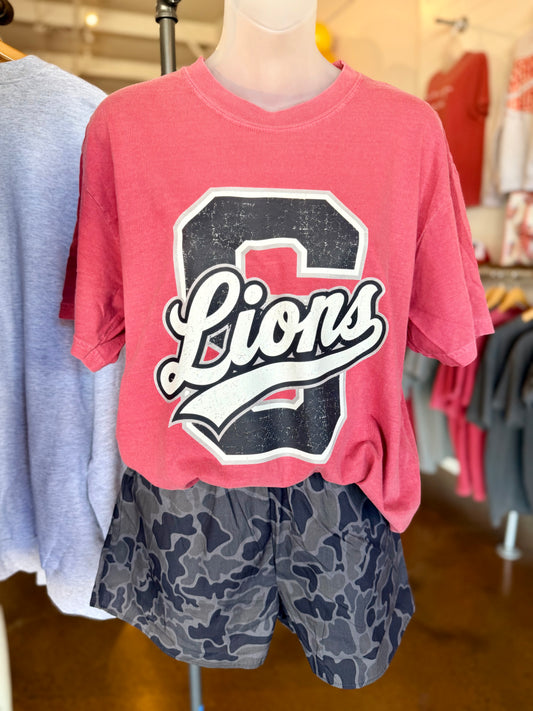 VINTAGE S LIONS GRAPHIC TEE