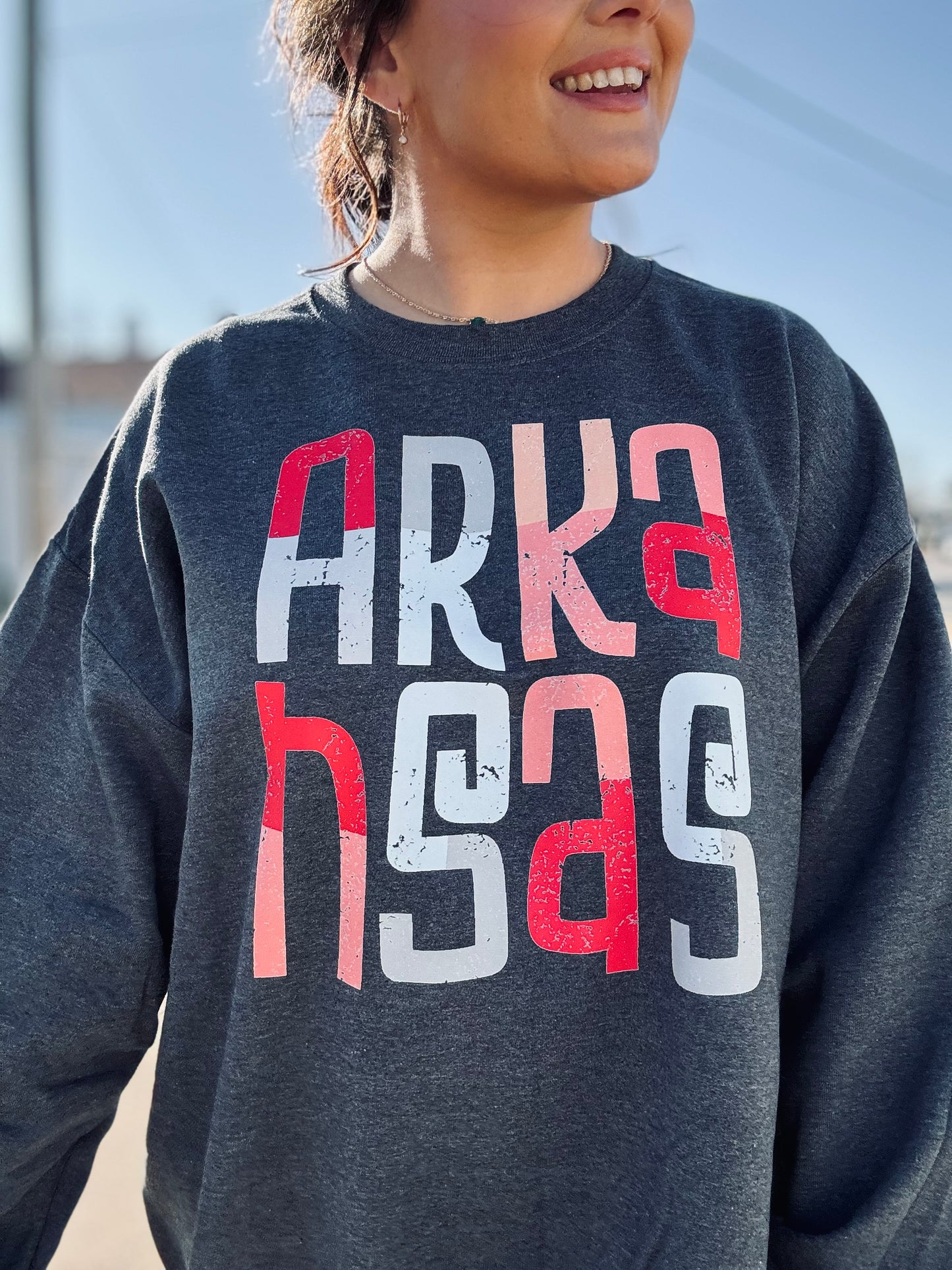 Colorful Arkansas Crewneck