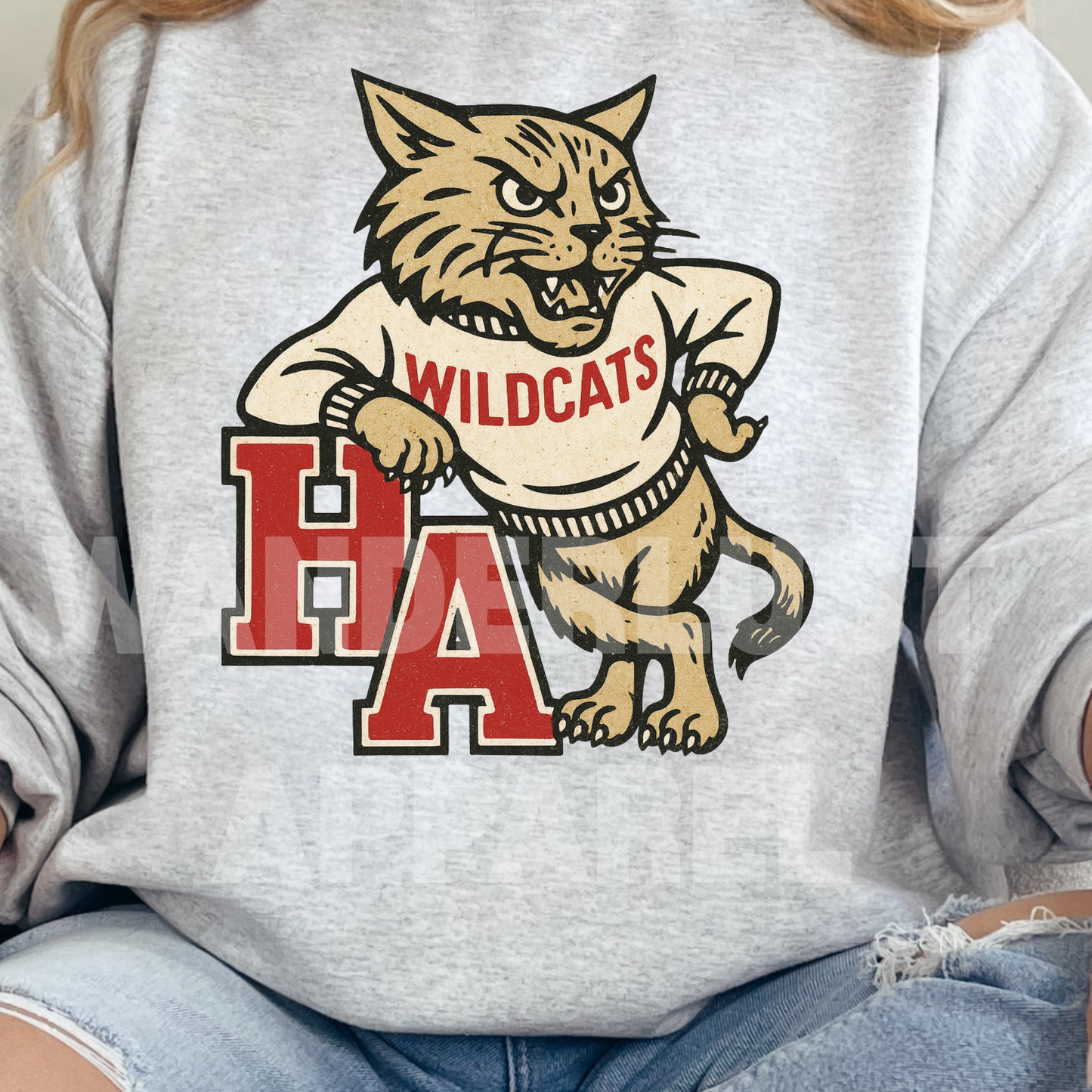 THROWBACK WILDCATS VINTAGE CREWNECK