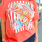 CORAL CATCH GRAPHIC TEE | BRIGHT SALMON