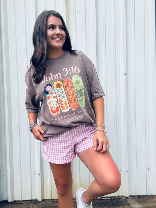 JOHN 3:16 PATCH GRAPHIC TEE