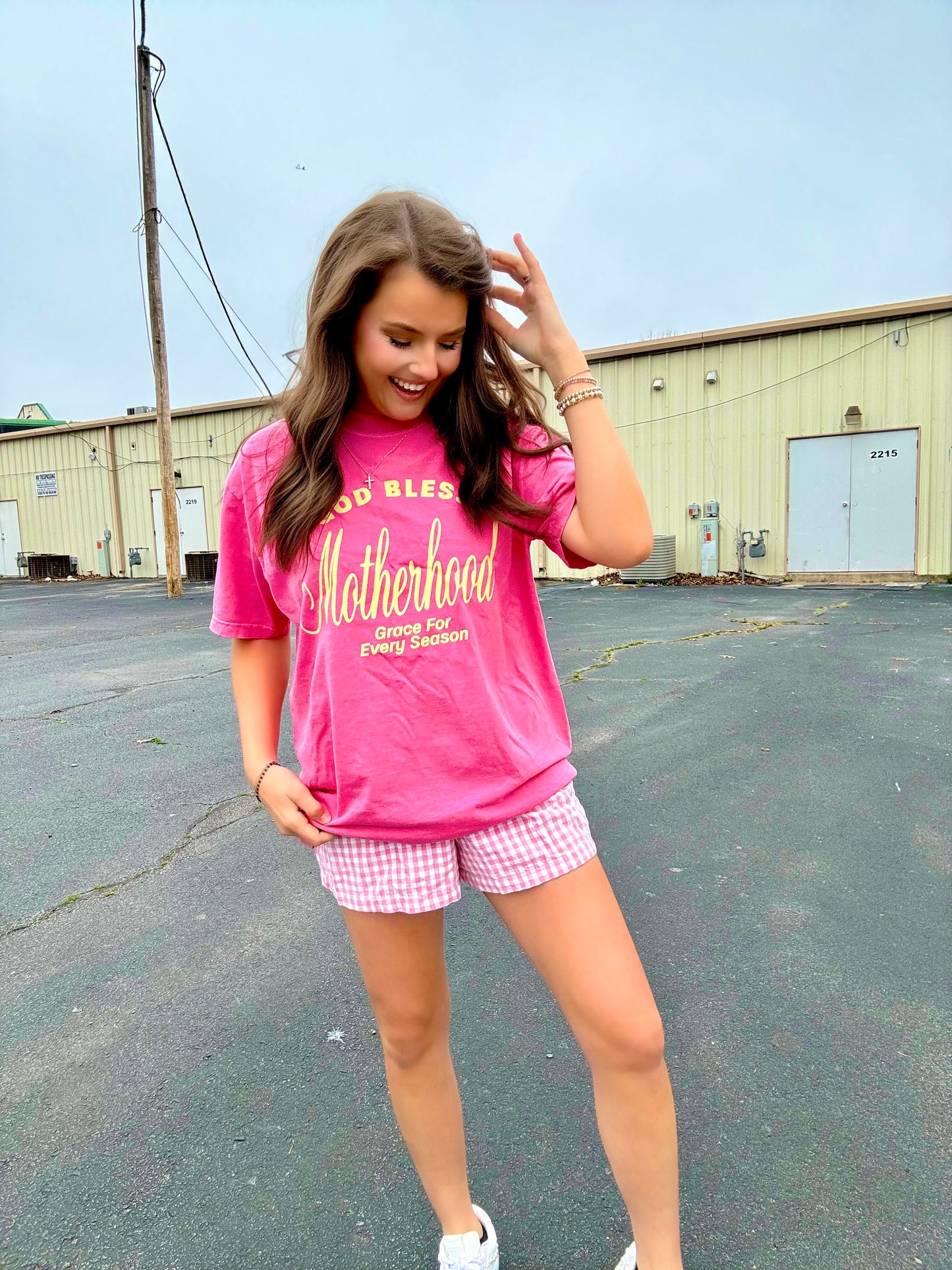 WANDERLUST OG | GOD BLESS MOTHERHOOD TEE | CRUNCHBERRY