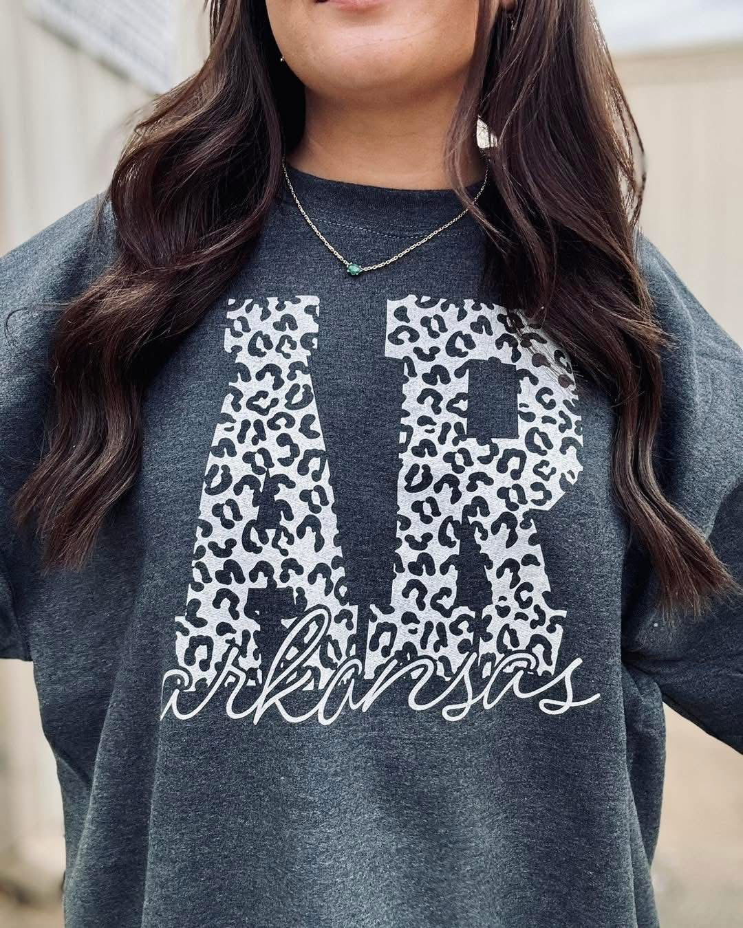 LEOPARD AR CREWNECK