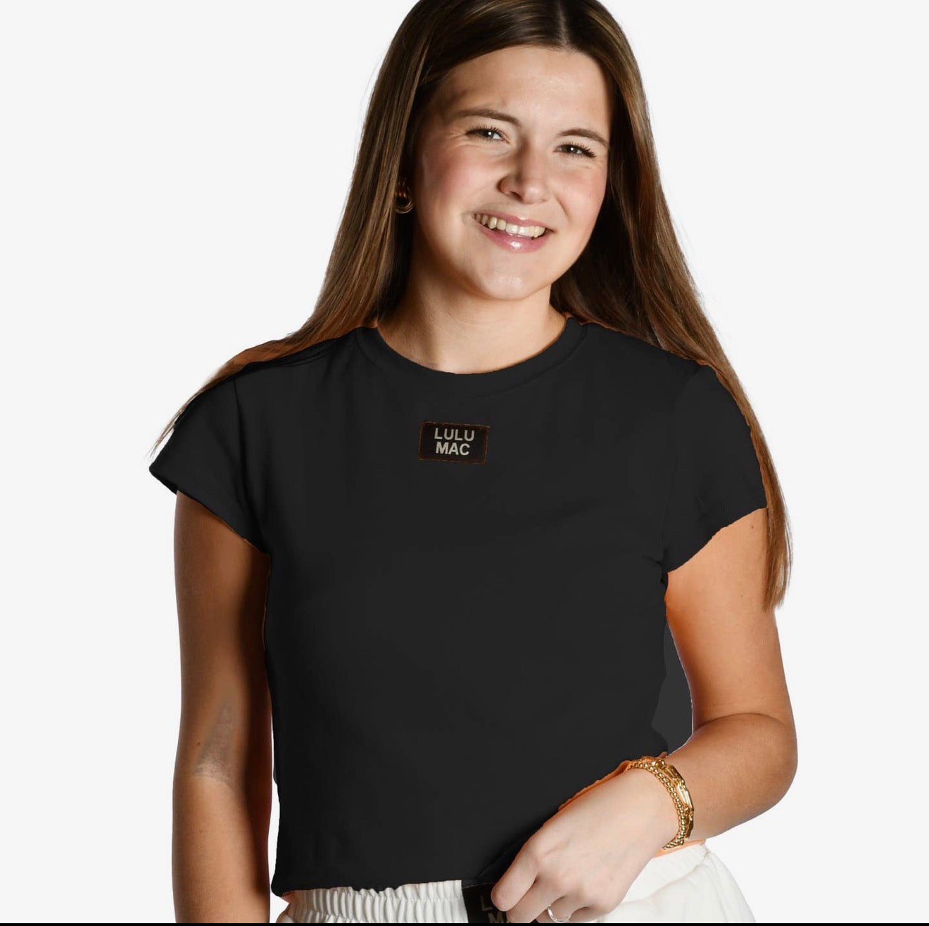 LULU MAC BABY DOLL TEE | BLACK