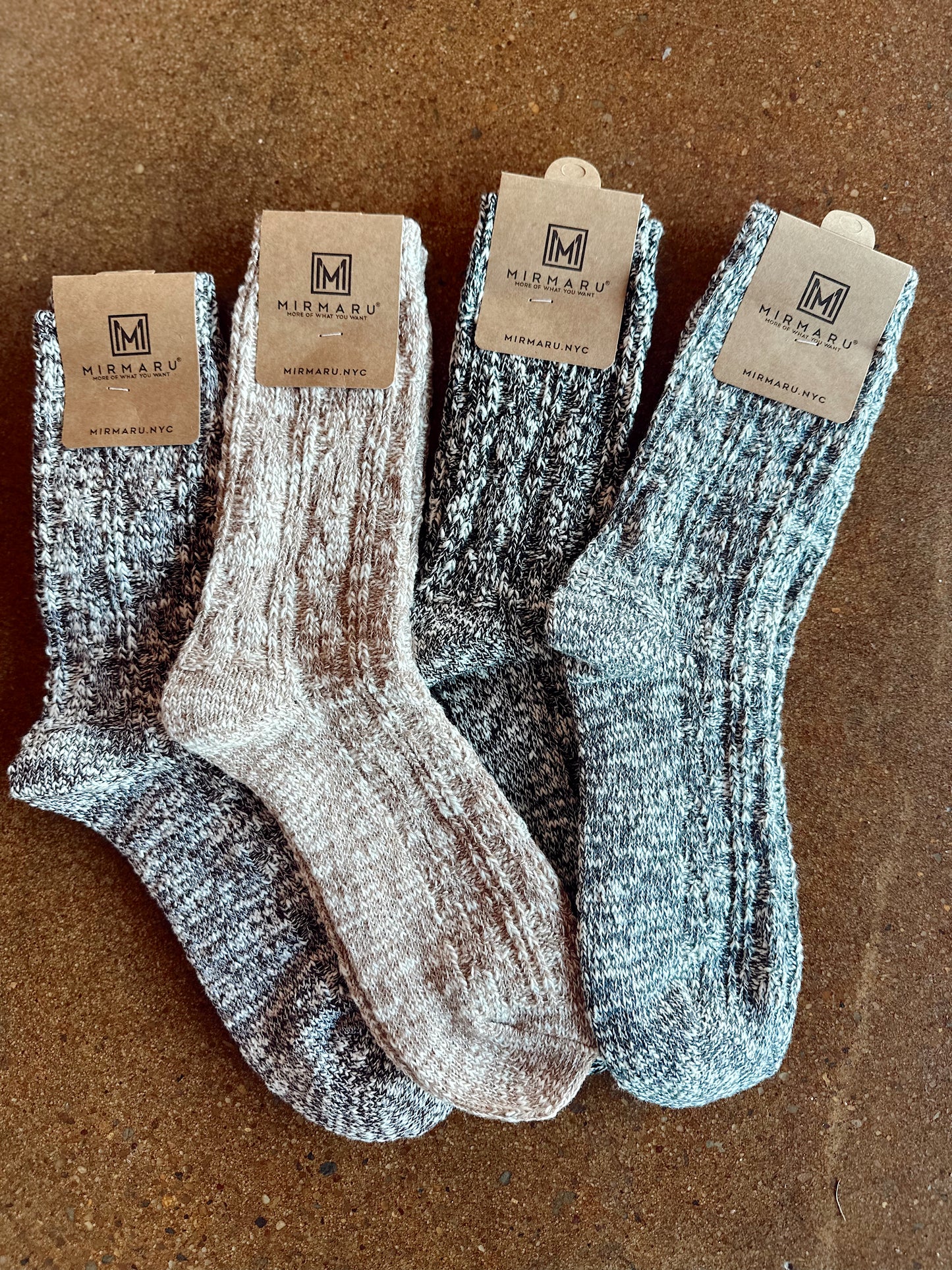 Ribbed Wool Socks | COLORS