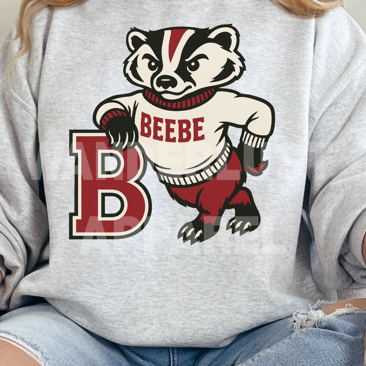 THROWBACK BADGER VINTAGE CREWNECK