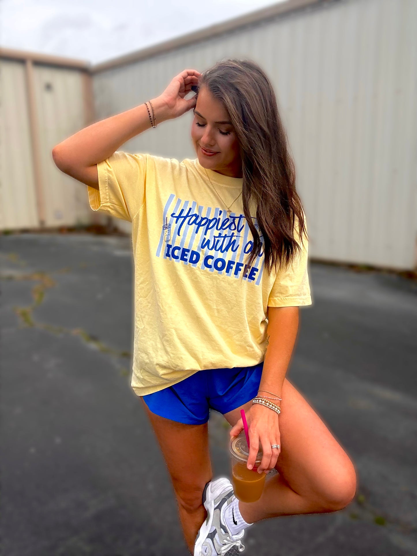 WANDERLUST OG | HAPPIEST WITH AN ICED COFFEE TEE | BUTTER