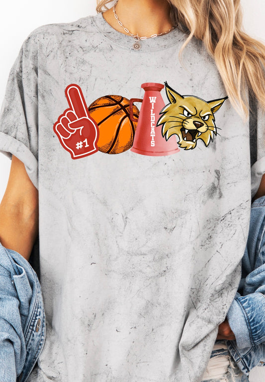 WILDCATS BASKETBALL ELEMENTS GRAPHIC TEE