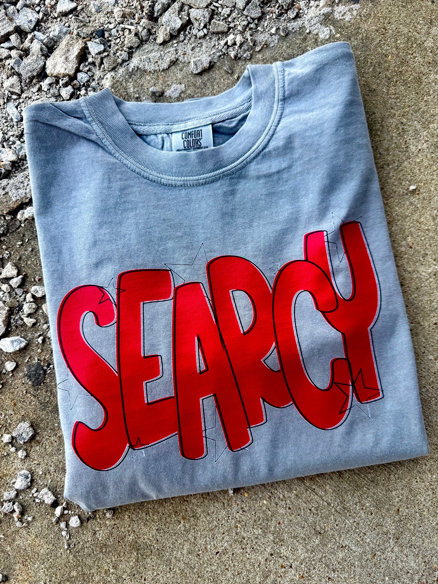 SEARCY STAR TEE | GREY