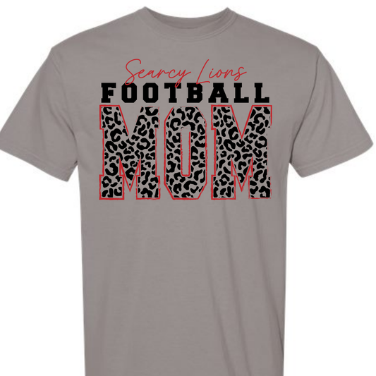 LEOPARD SEARCY LIONS MOM GRAPHIC TEE