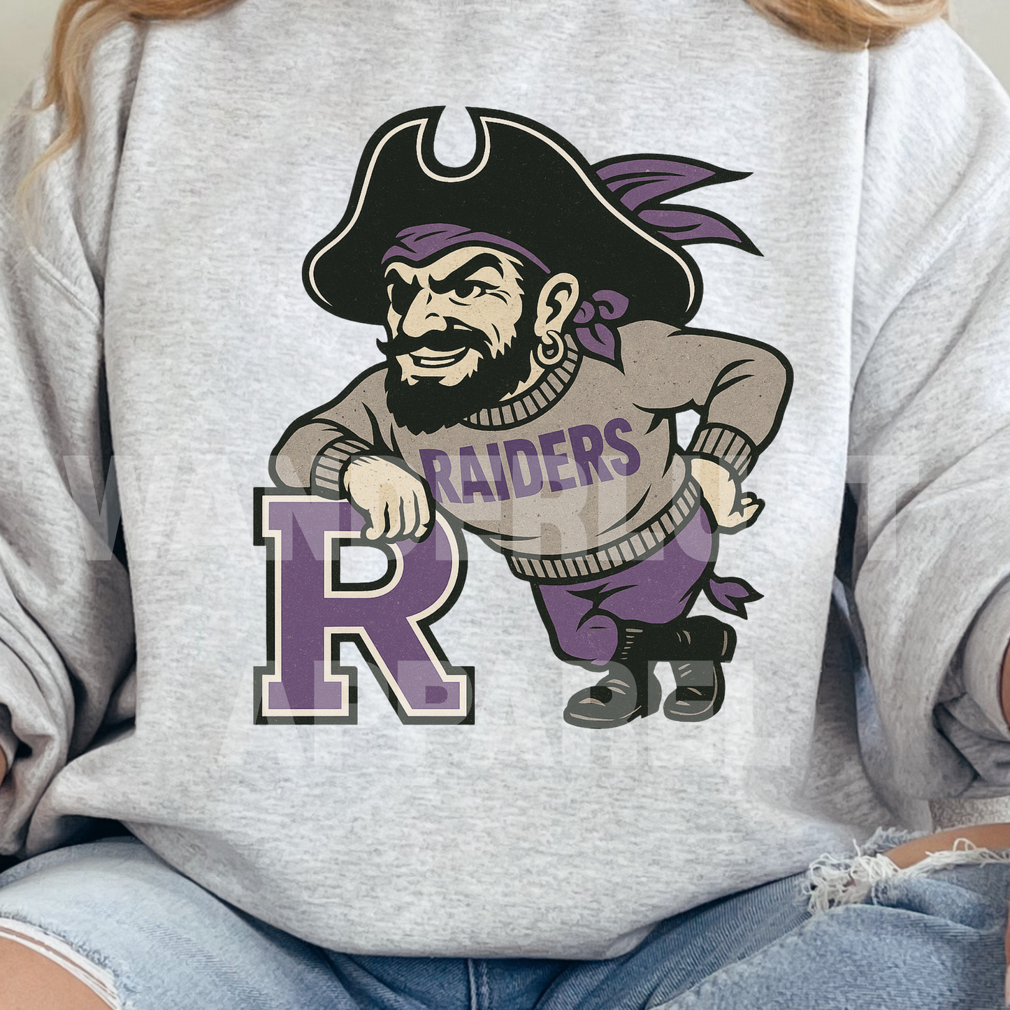 THROWBACK RAIDERS VINTAGE CREWNECK