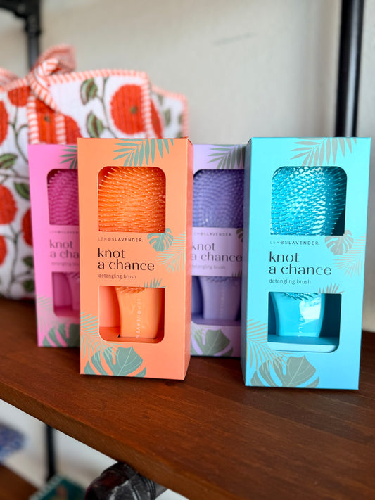 LEMON LAVENDER KNOT A CHANCE DETANGLING BRUSH