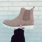 Chunky Chelsea Taupe Booties