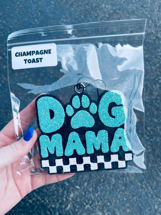 Dog Mom Checkered Car Freshie